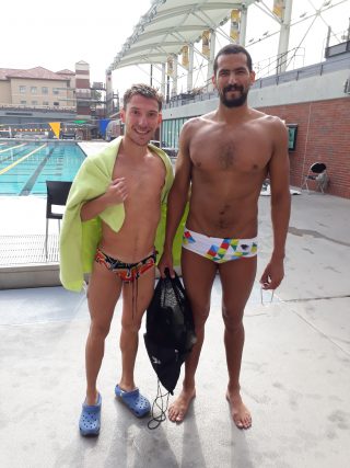 Andrés Etchart junto a Oussama Mellouli, nadador Tunecino medallista olímpico. (2)